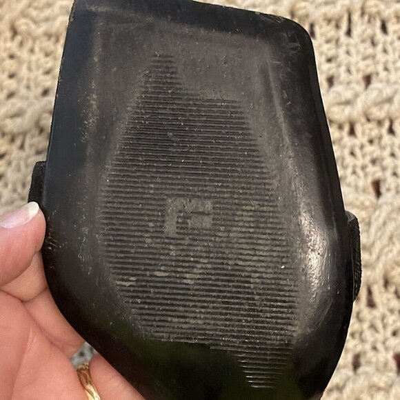 Marino Fabiani Sandals Women’s Sz38 Black Heels Rhinestone Accent.‎ W/defects on - Picture 11 of 15